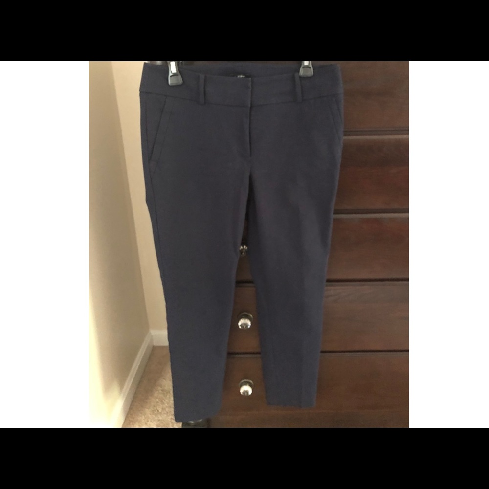 Black loft cropped dress pants